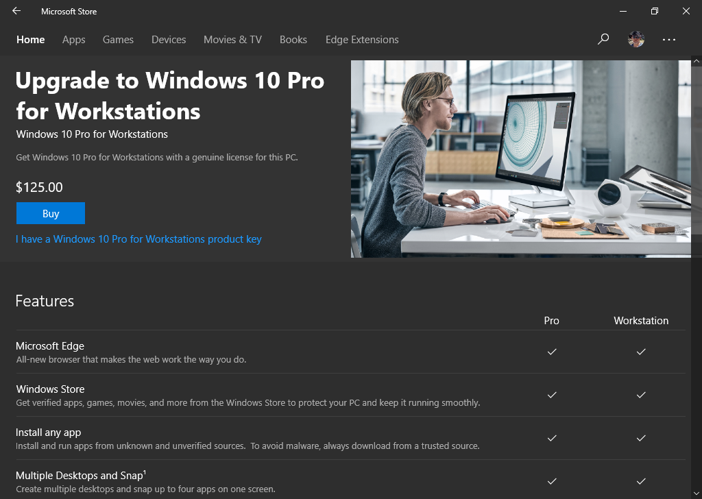 Buy Windows 10 Pro for Workstation