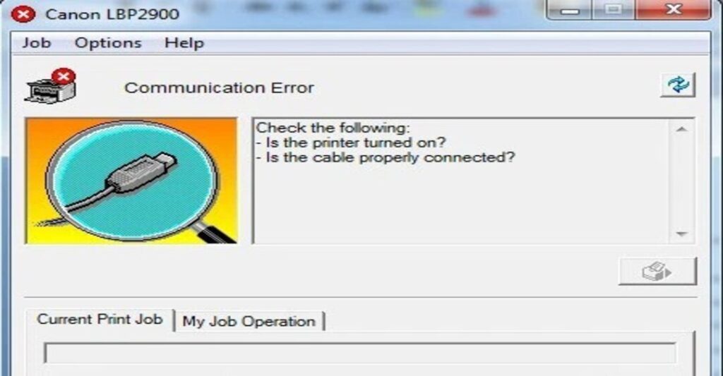  Canon 2900 プリンターの Communication Error 修復ガイド